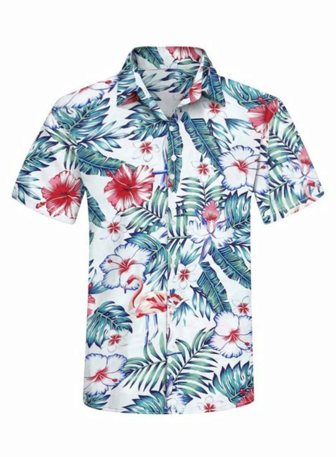 JMIERR Hawaiihemd Hawaii Hemd Männer Funky Hawaiihemd Herren Kurzarm Lässig günstig online kaufen