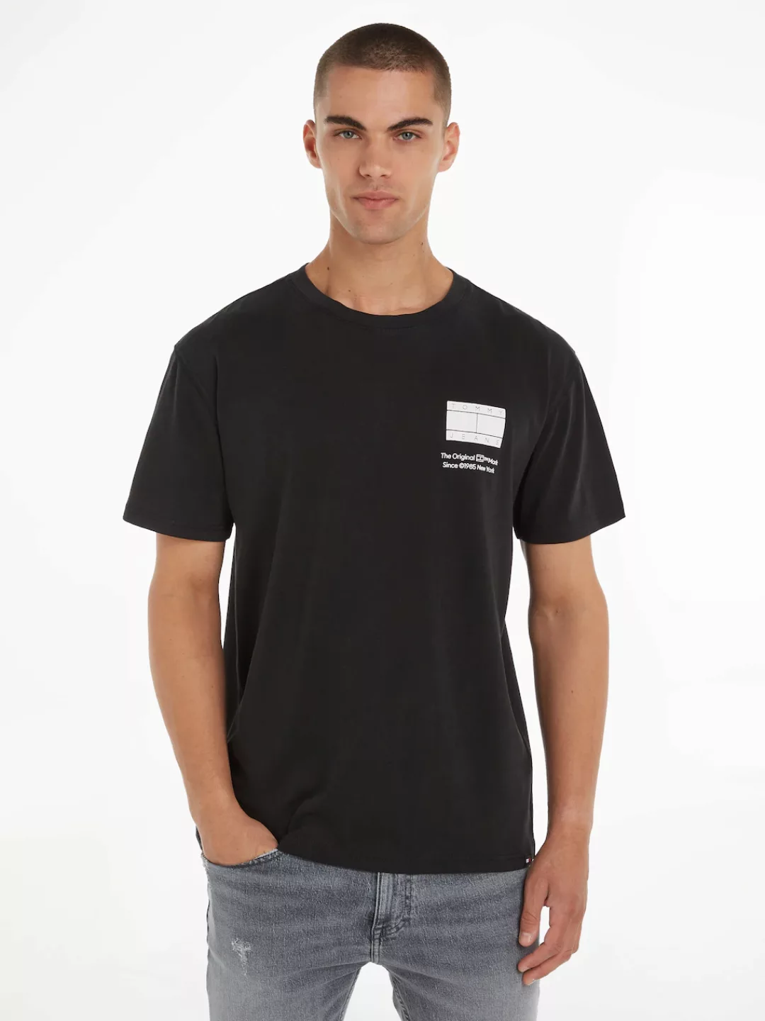 Tommy Jeans T-Shirt "TJM REG ESSENTIAL CB FLAG TEE", mit Rückenprint günstig online kaufen