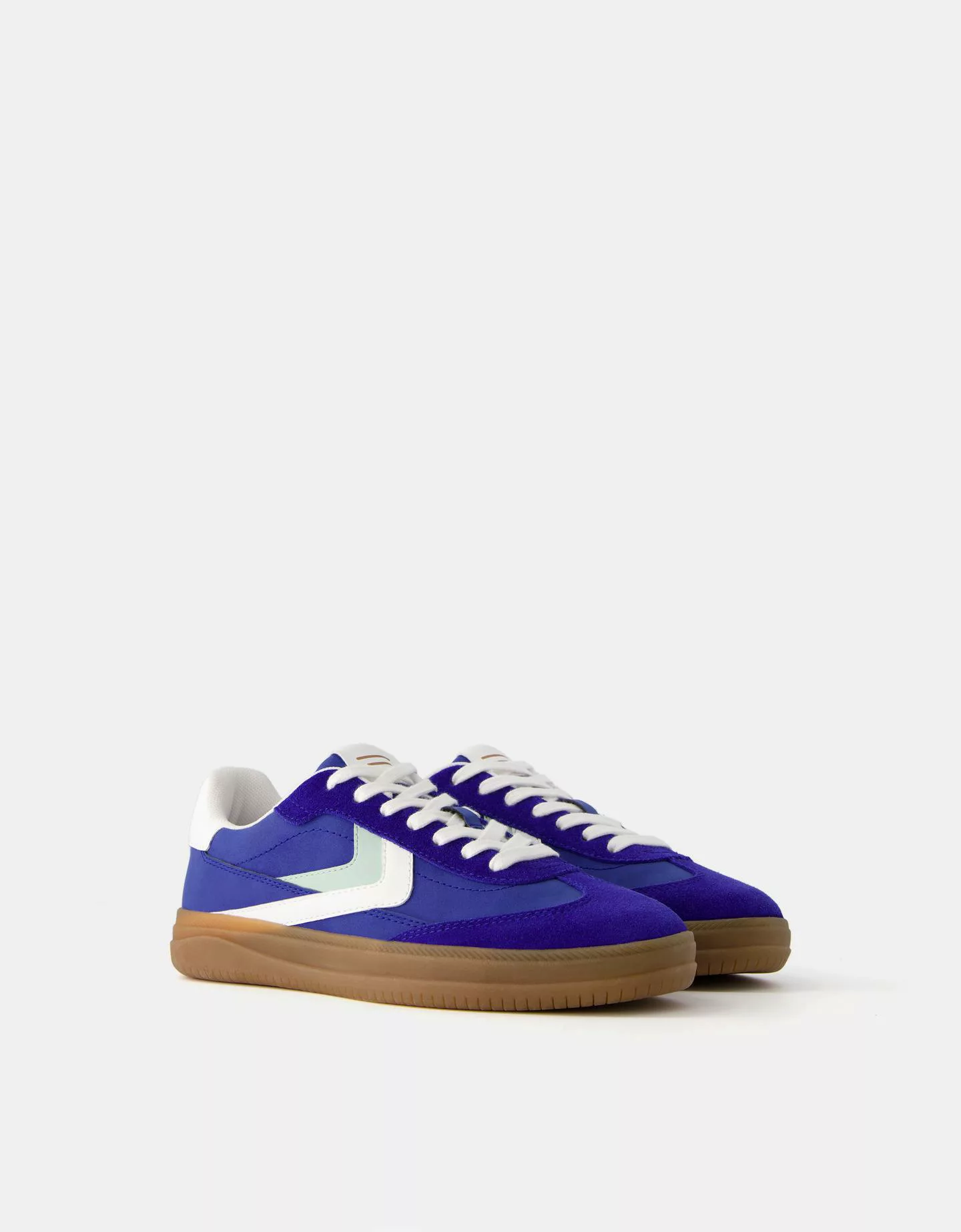 Bershka Retro-Sneaker Damen 41 Blau günstig online kaufen