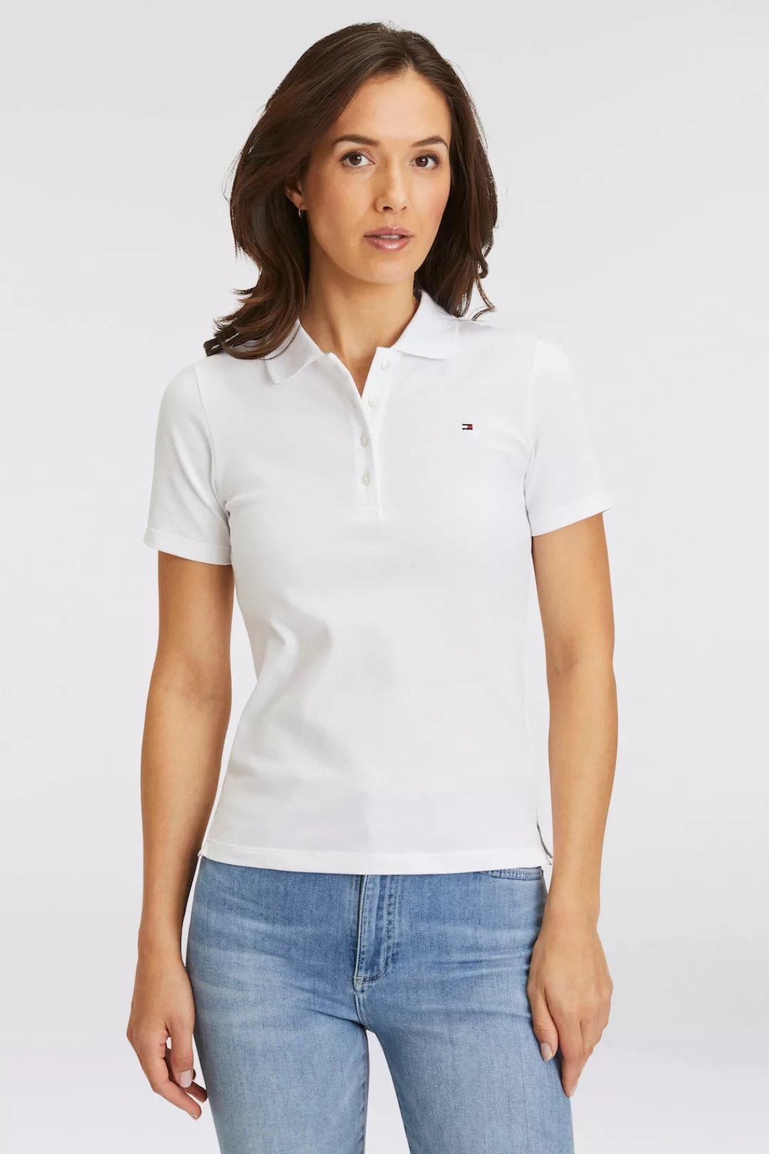 Tommy Hilfiger Poloshirt "1985 SLIM PIQUE POLO SS", mit Tommy Hilfiger Logo günstig online kaufen