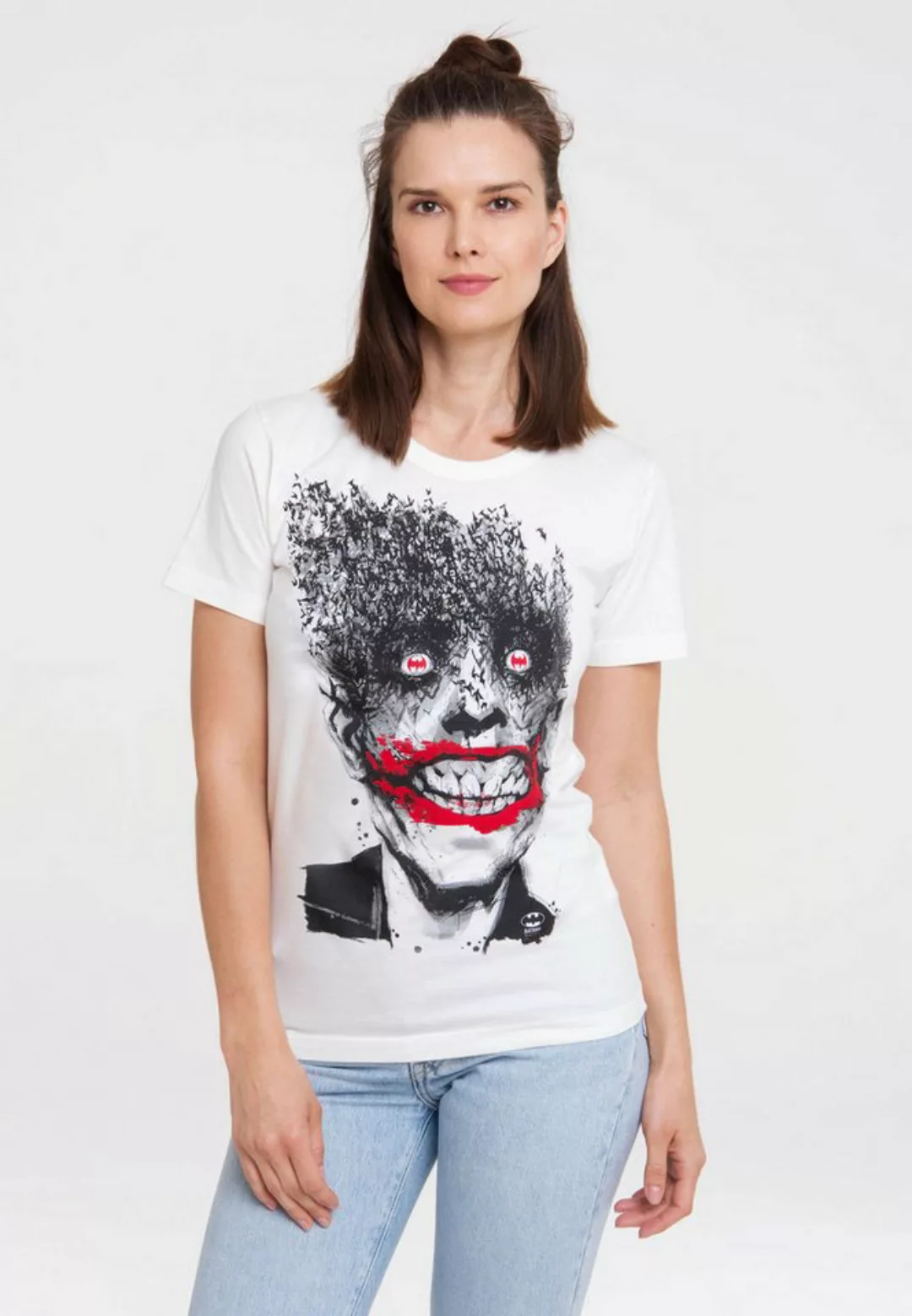 LOGOSHIRT T-Shirt Batman - Joker Bats mit trendigem Superschurken-Print günstig online kaufen