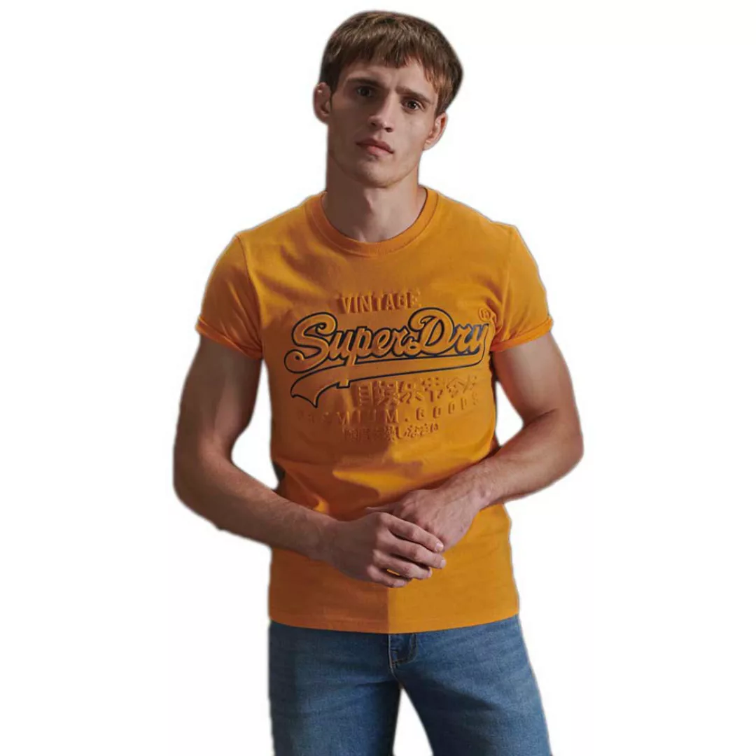 Superdry Vintage Embossed Kurzarm T-shirt XS Alaska Gold günstig online kaufen