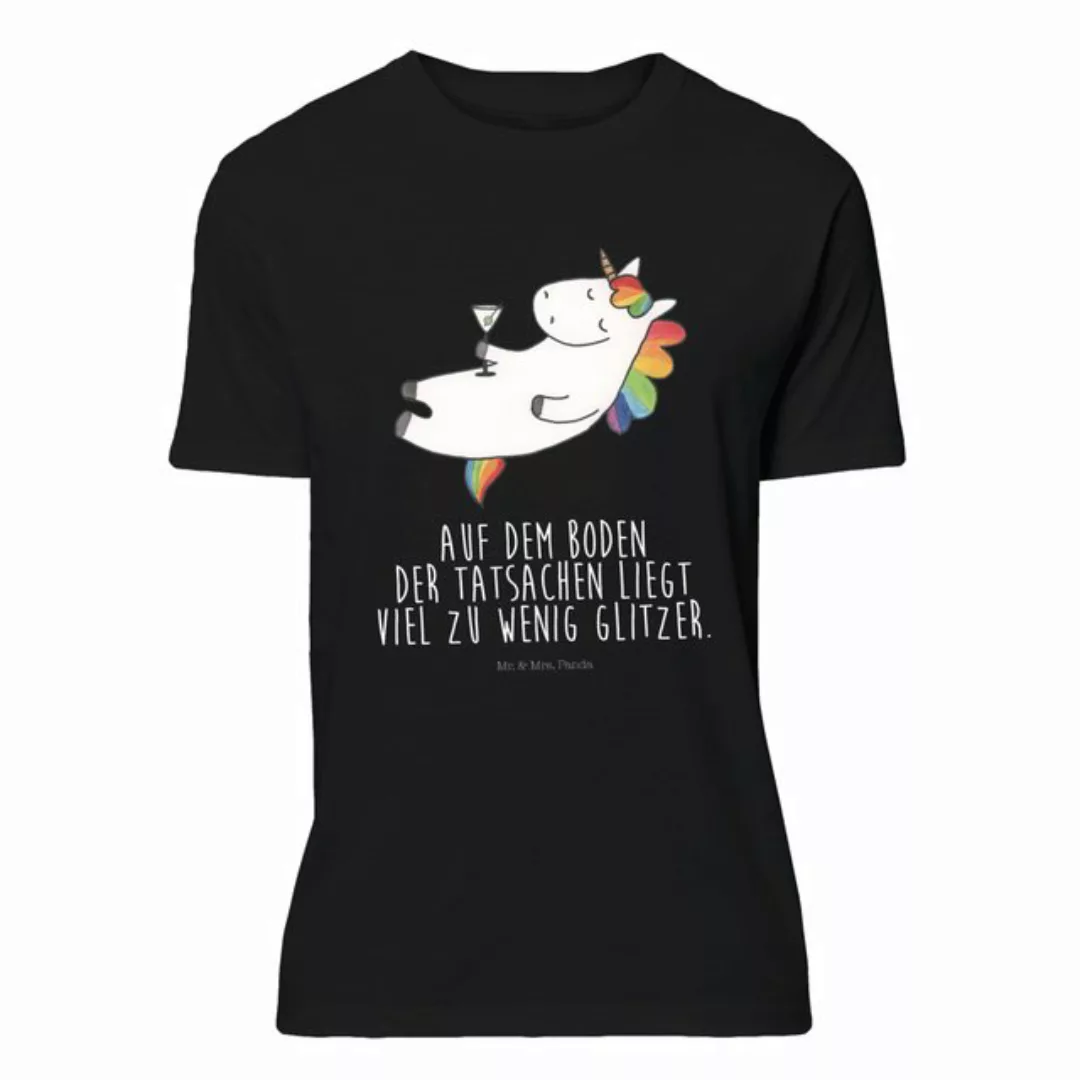 Mr. & Mrs. Panda T-Shirt Einhorn Cocktail - Schwarz - Geschenk, Junggeselle günstig online kaufen