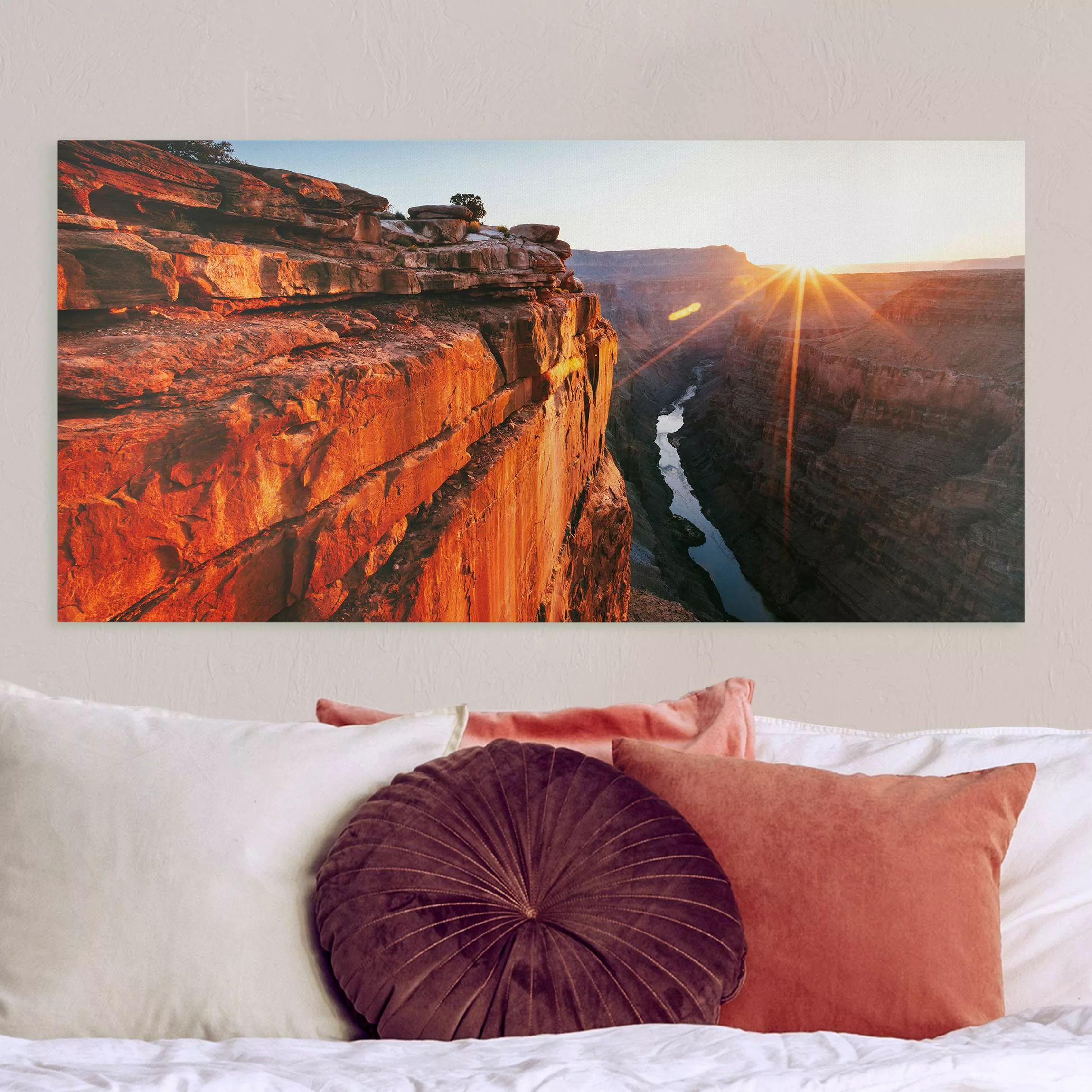 Leinwandbild Sonne im Grand Canyon günstig online kaufen