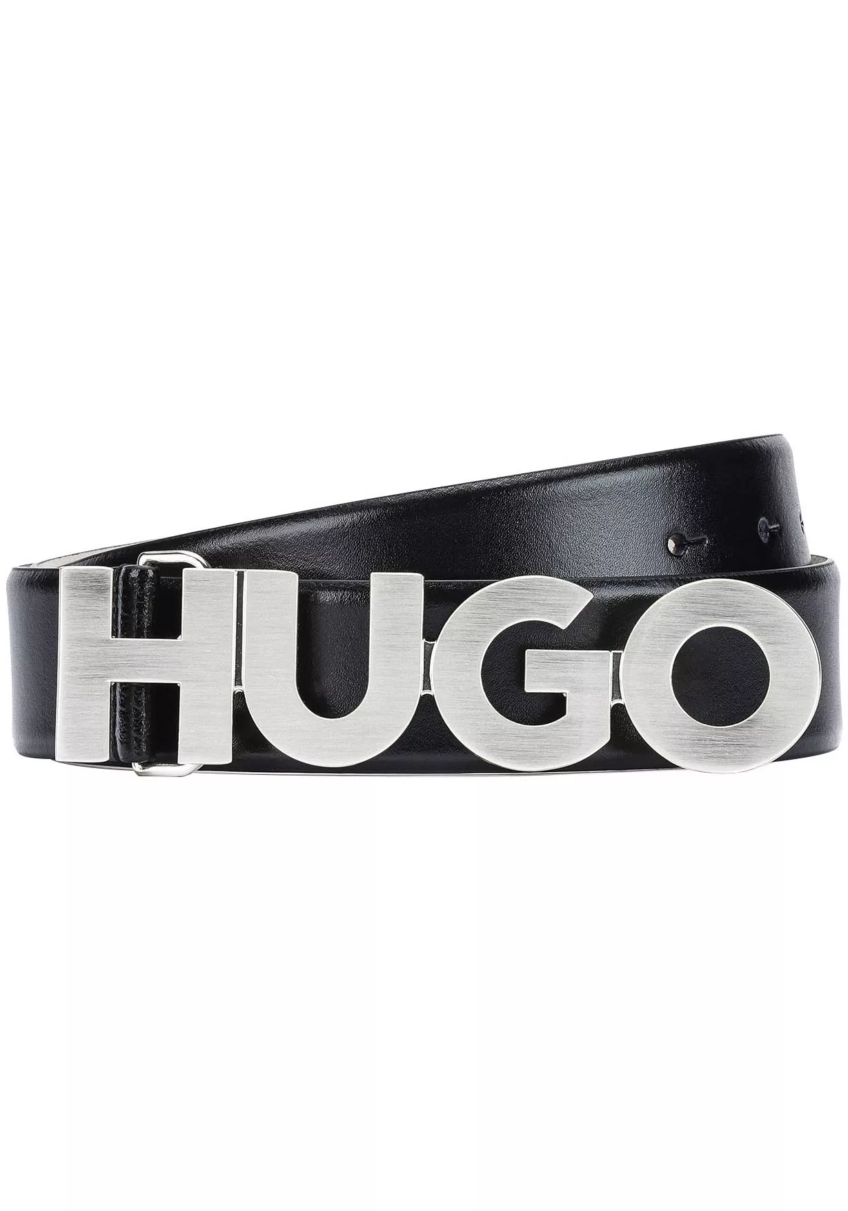 HUGO Ledergürtel, mit Logo-Schliesse günstig online kaufen