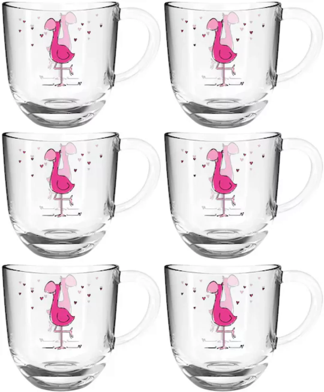 LEONARDO Gläser-Set »BAMBINI Flamingo 6er-Set«, (Set, 6 tlg.), 280 ml günstig online kaufen