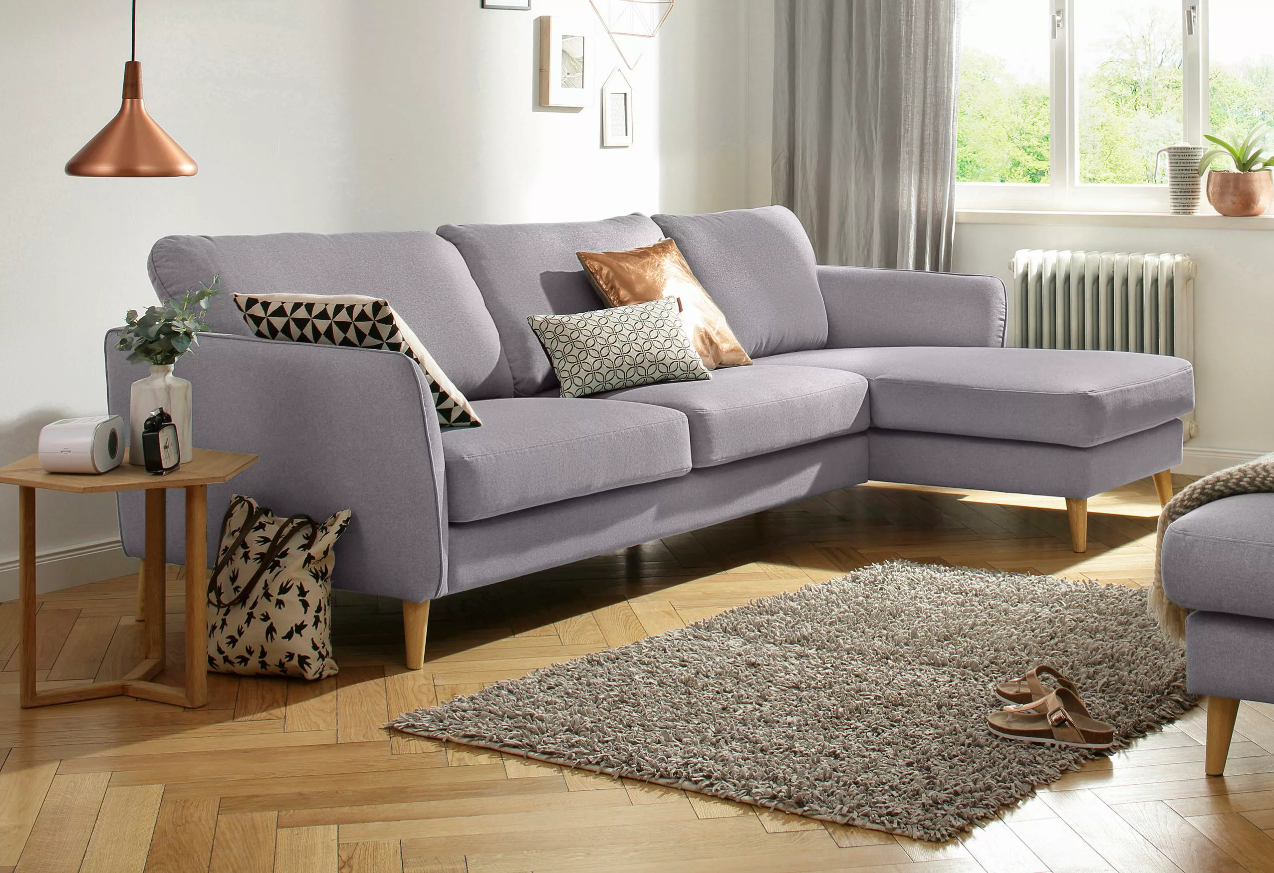 Home affaire Ecksofa "MARSEILLE (279/152cm),L-Form, Rec. rechts/links", Mas günstig online kaufen