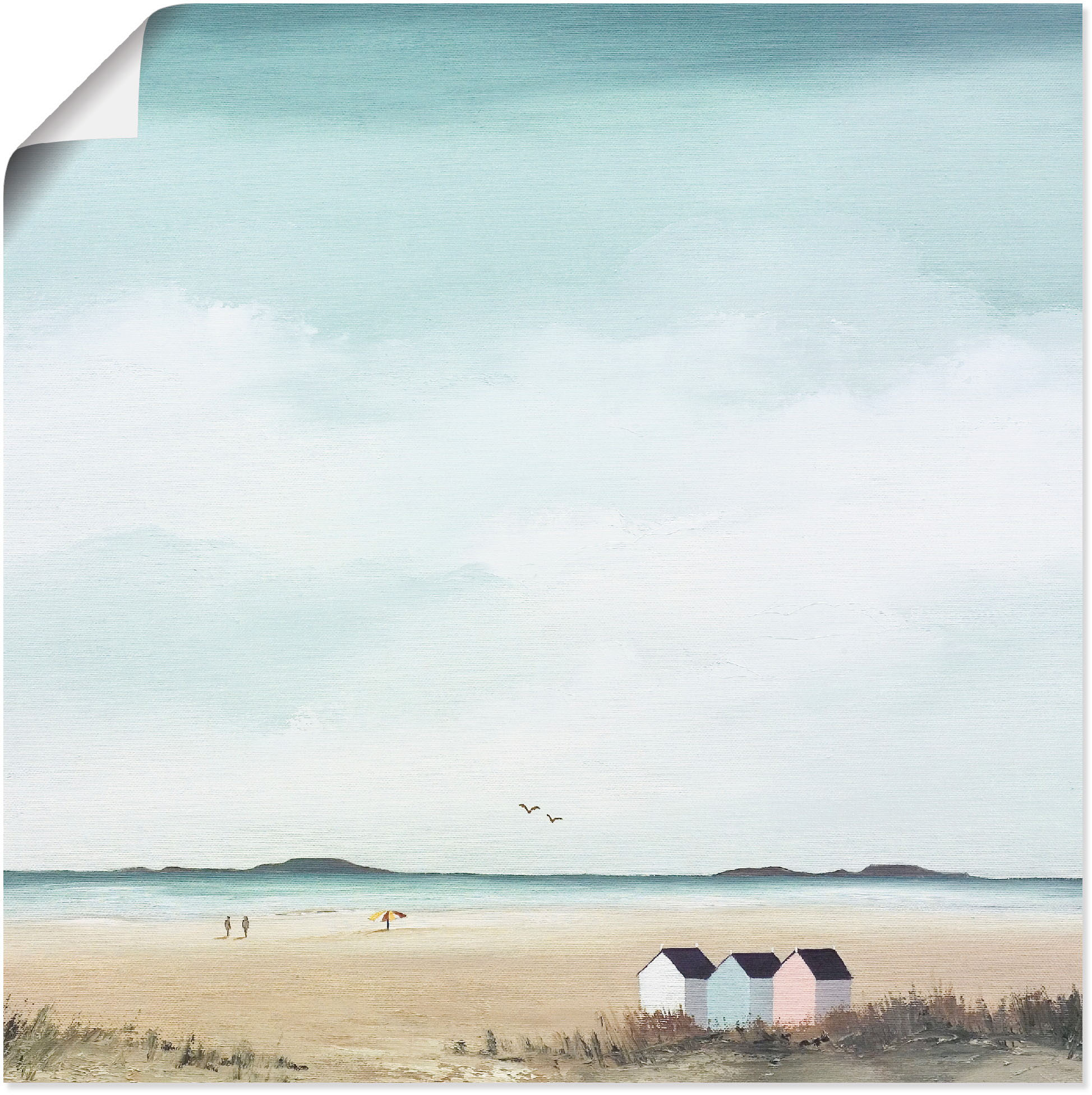 Artland Wandbild "Sonniger Morgen IV", Strand, (1 St.), als Leinwandbild, P günstig online kaufen