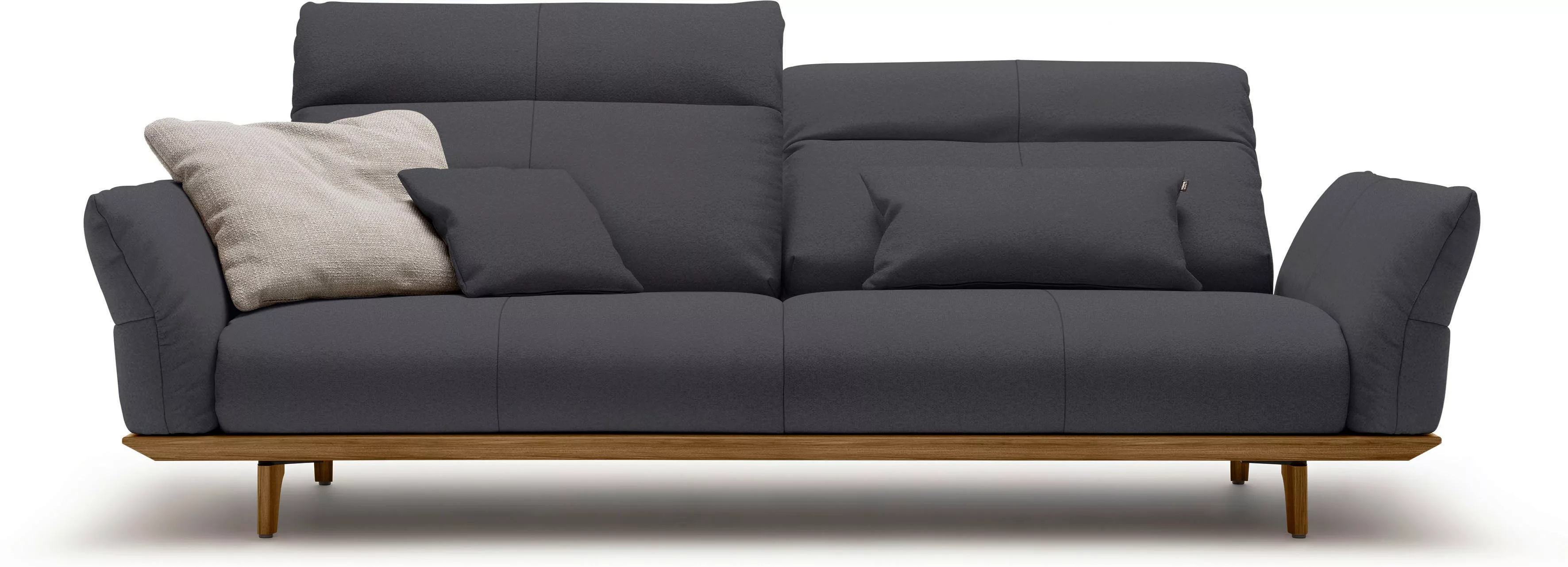 hülsta sofa 3,5-Sitzer "hs.460", Sockel und Füße in Nussbaum, Breite 228 cm günstig online kaufen