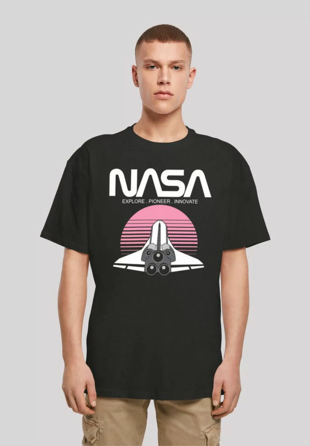 F4NT4STIC T-Shirt NASA Space Shuttle Sunset Print günstig online kaufen