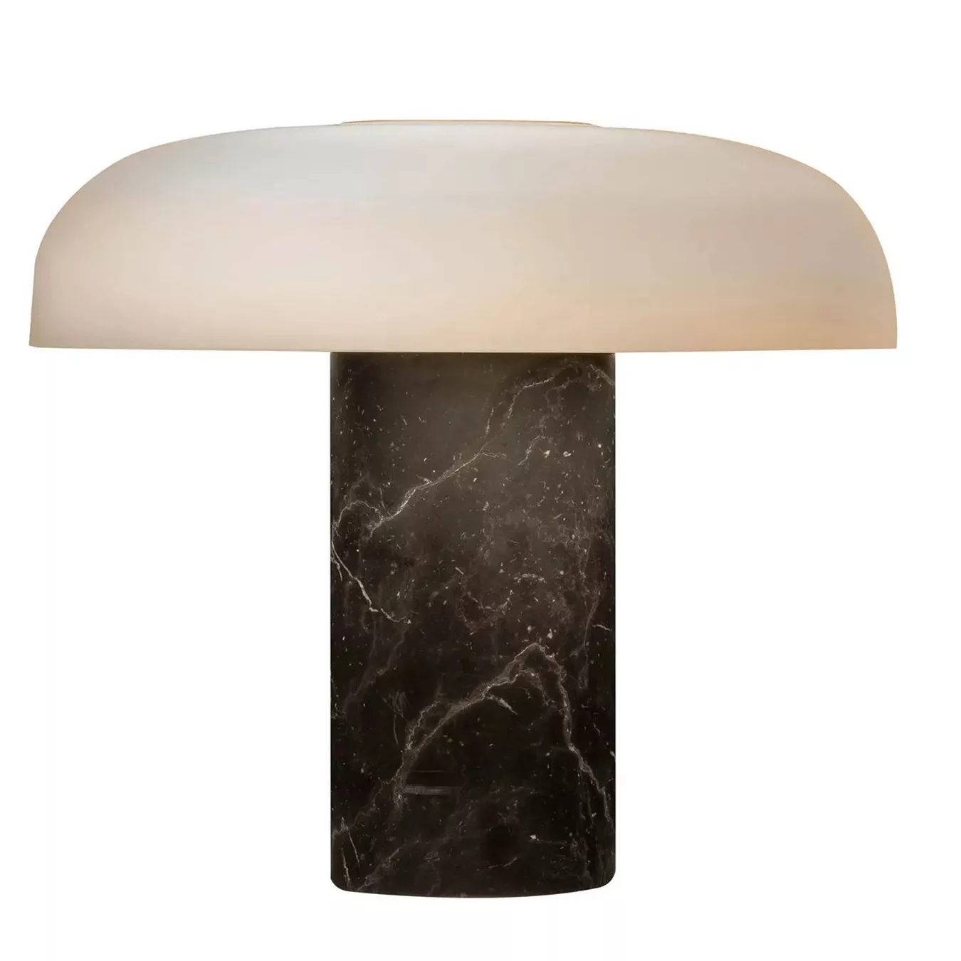 Fontana Arte - Tropico Grande LED Tischleuchte - schwarz/opal geblasenes Gl günstig online kaufen