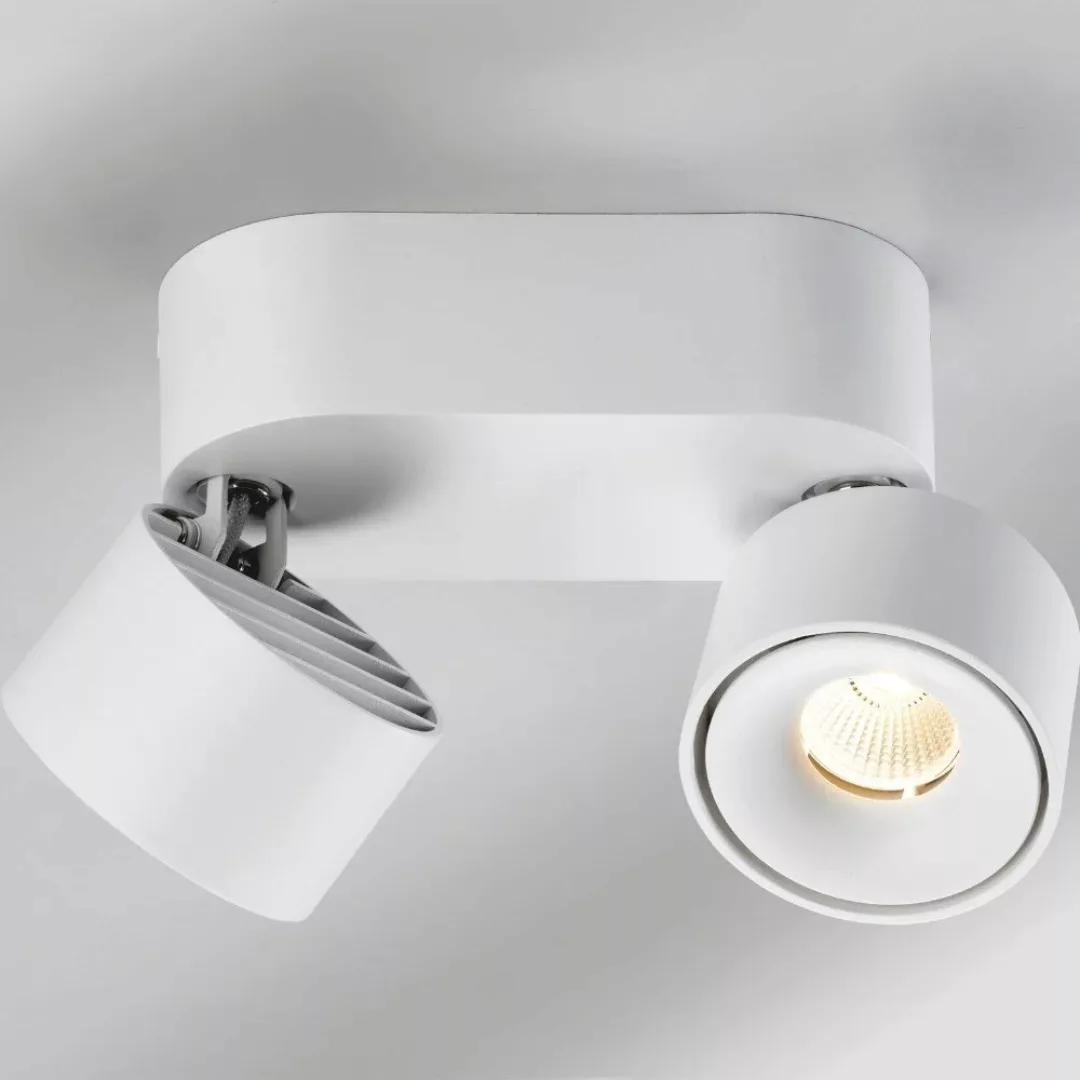 LED Deckenleuchte Bloc in Weiß 2x 7,5W 1100lm günstig online kaufen