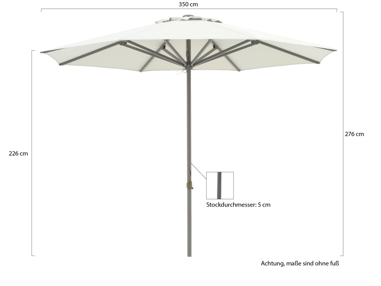 Shadowline Cuba Sonnenschirm ø 350 cm günstig online kaufen