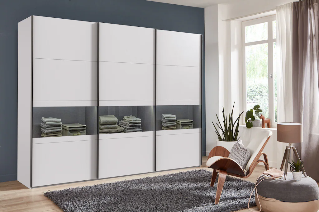 Wimex Schwebetürenschrank "Easy Plus", mit Rauchglas Holmtüren günstig online kaufen