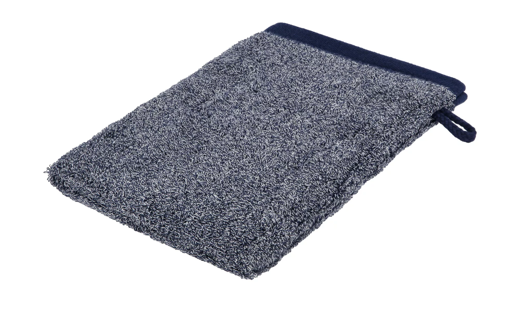 Ross Waschhandschuh  412 Melange - blau - 100% Baumwolle - 16 cm - Heimtext günstig online kaufen