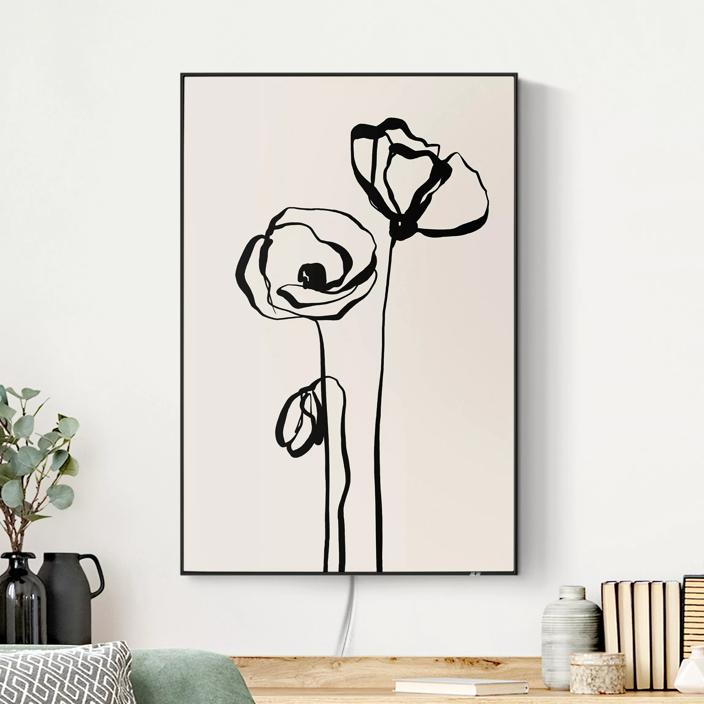 LED-Wechselbild Mohn Illustration I günstig online kaufen