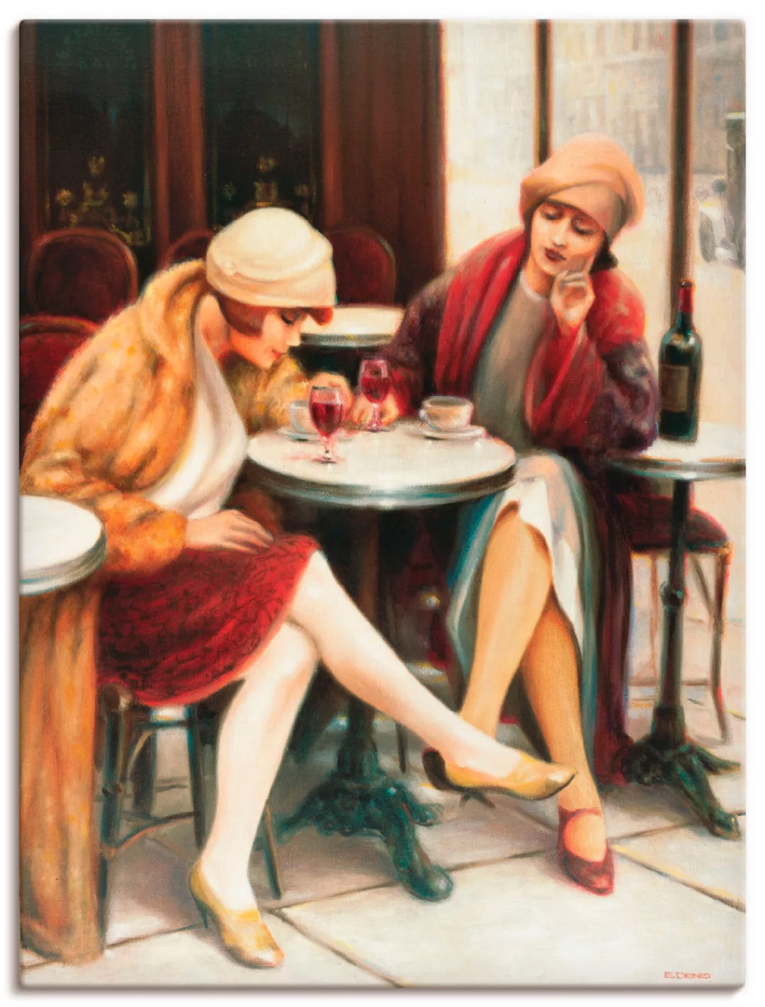 Artland Wandbild "Cafe II", Frau, (1 St.) günstig online kaufen