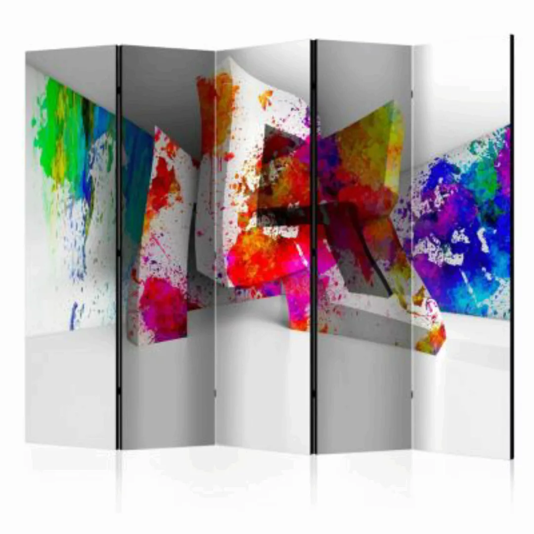artgeist Paravent Three-dimensional Shapes II [Room Dividers] mehrfarbig Gr günstig online kaufen