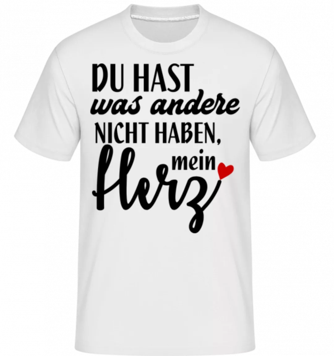 Du Hast Mein Herz · Shirtinator Männer T-Shirt günstig online kaufen