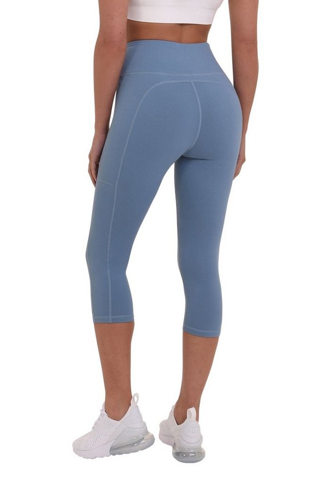 TCA Leggings TCA Damen Equilibrium Capri Leggings mit Seitentasche - Hellbl günstig online kaufen