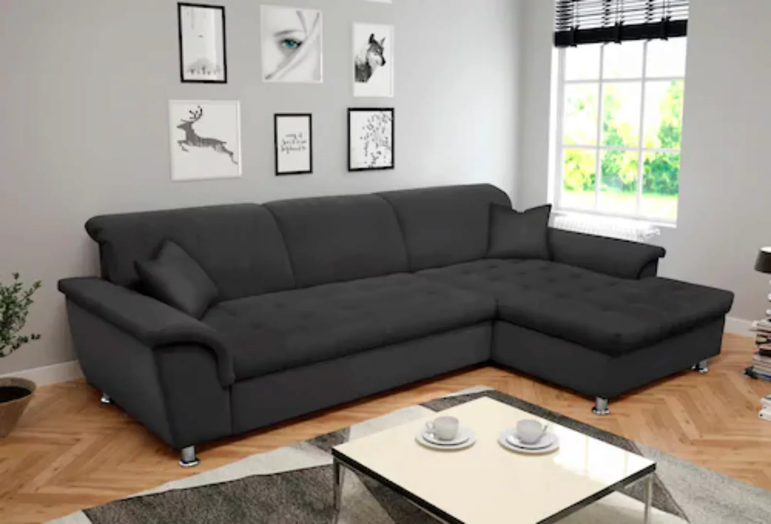 DOMO collection Ecksofa Franzi, wahlweise mit Bettfunktion, Bettkasten und günstig online kaufen