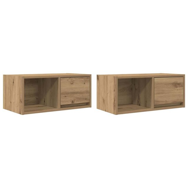 vidaXL TV-Schrank TV-Schränke 2 Stk. Artisan-Eiche 60x31x25,5 cm Holzwerkst günstig online kaufen