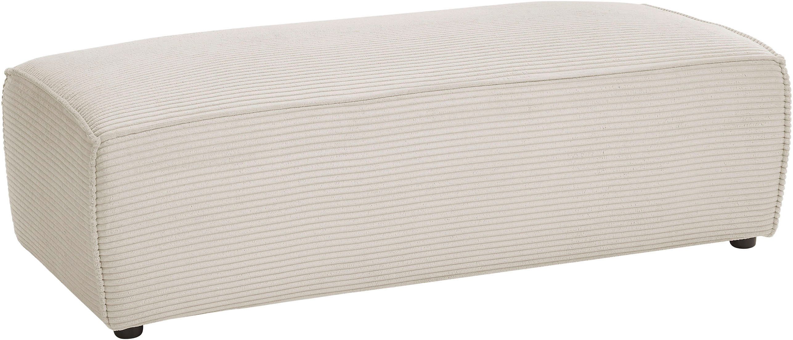 Home affaire Hocker "NEU: SHERWOOD XXL, Polsterhocker, Cord, Webstoff", rec günstig online kaufen