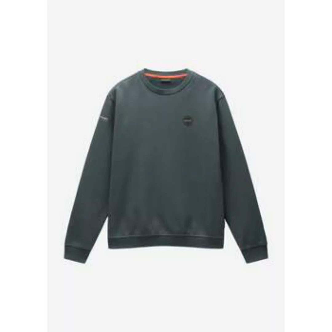 Napapijri  Pullover Badge crewneck sweater  - green urban günstig online kaufen