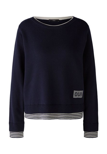 Oui Rundhalspullover Pullover LEEZA reine Baumwolle günstig online kaufen