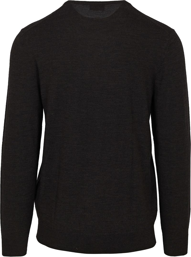 Profuomo Pullover V-Neck Merinowolle Schwarz - Größe M günstig online kaufen