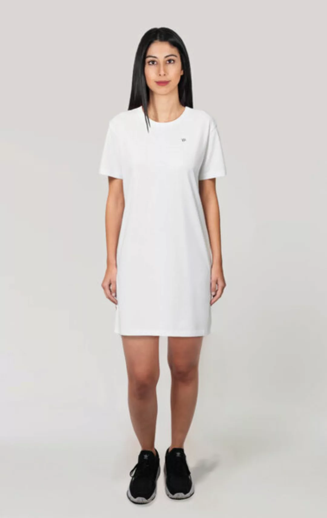 Frauen Kurzarm Kleid, T-shirt Kleid Aus Bio Baumwolle günstig online kaufen