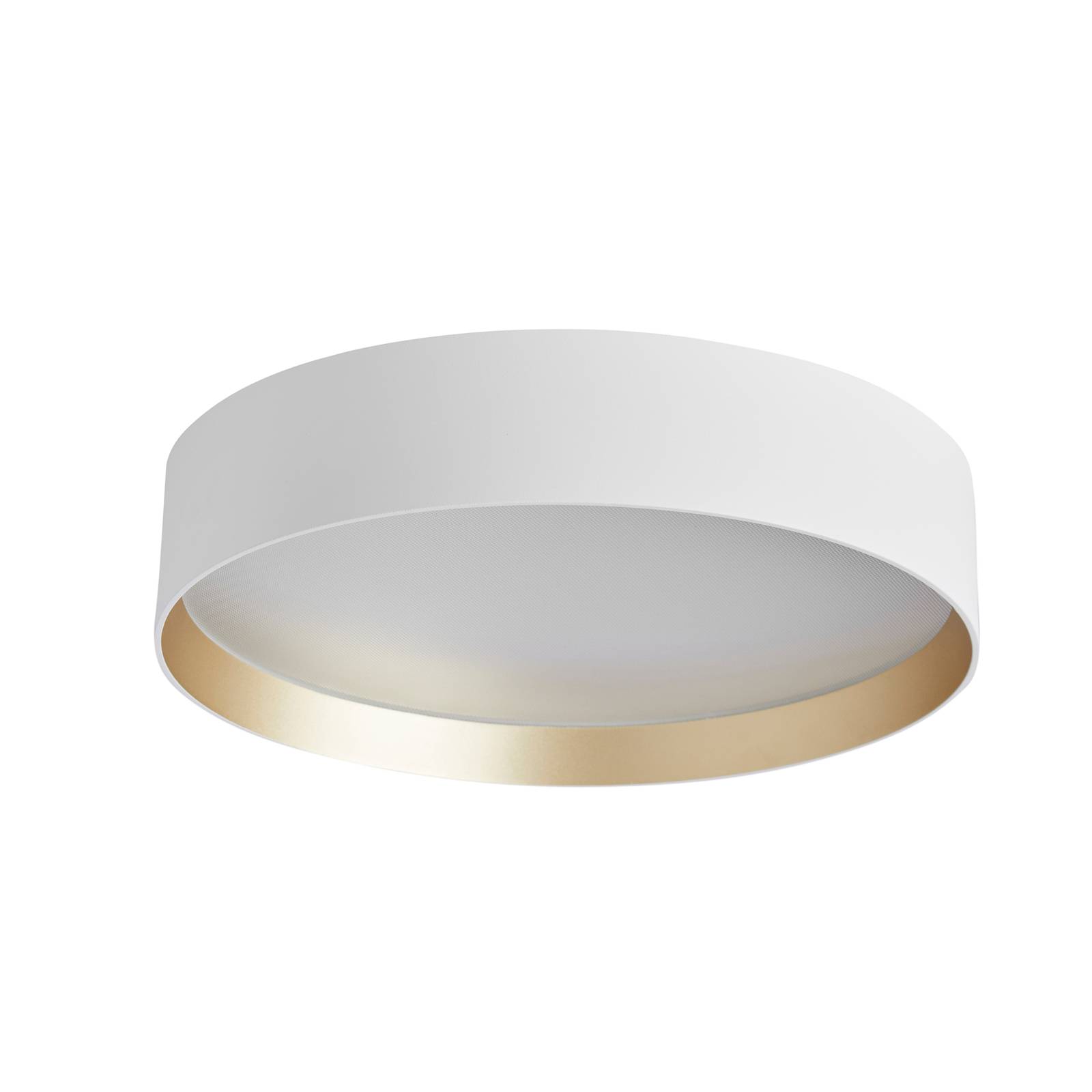 LOOM DESIGN Lucia LED-Deckenlampe Ø35cm weiß/gold günstig online kaufen