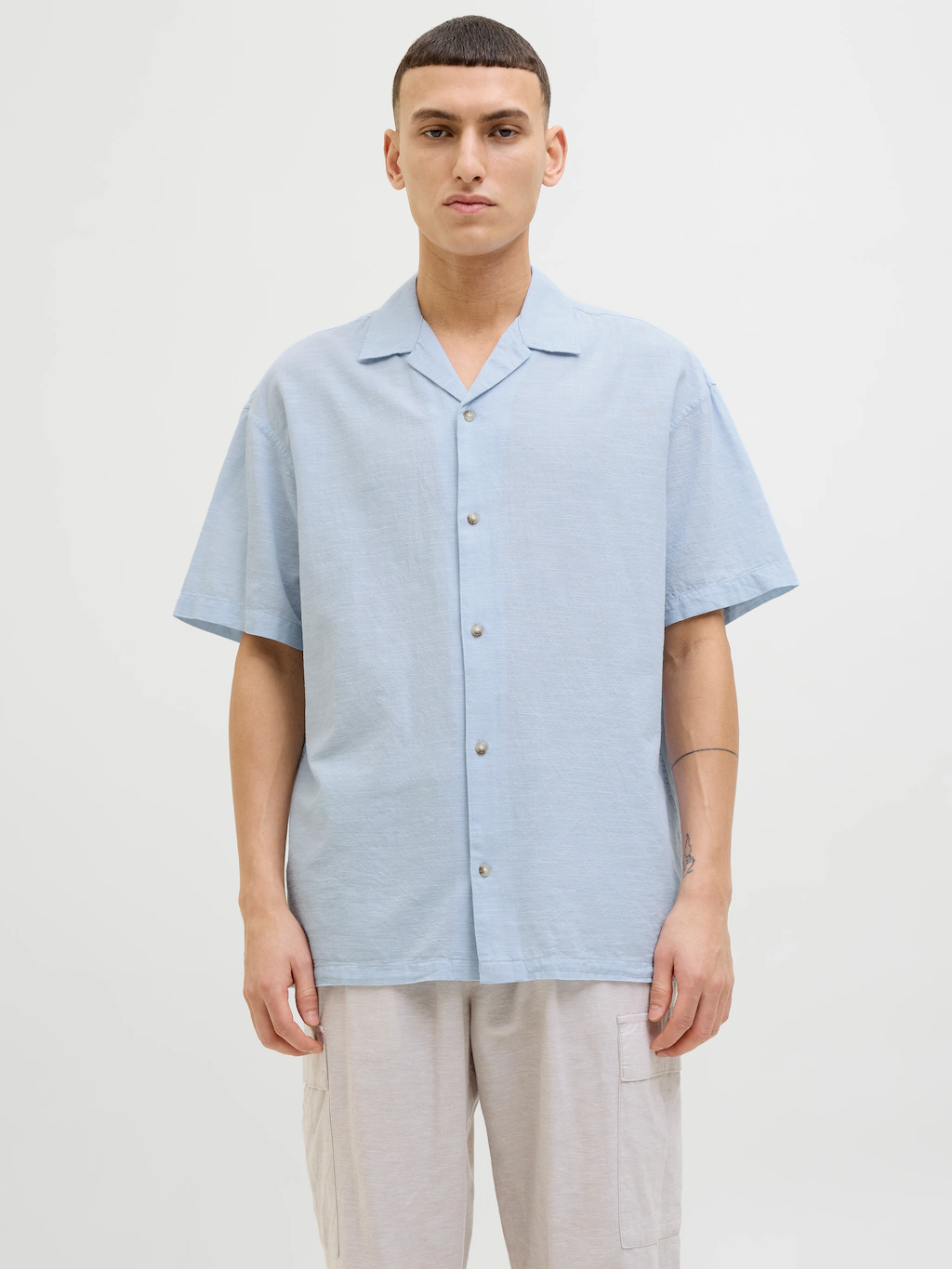 Jack & Jones Kurzarmhemd "JJESUMMER RESORT SHIRT SS SN", mit Resort Kragen günstig online kaufen