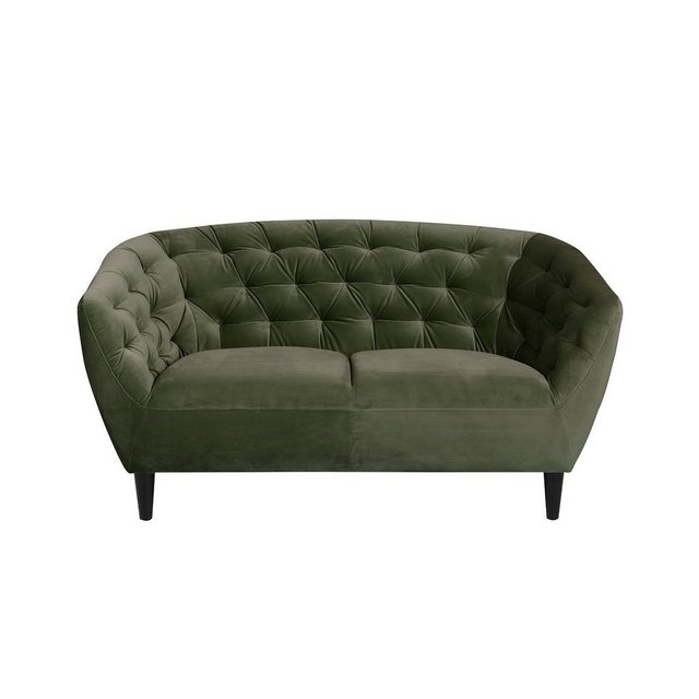 ebuy24 Sofa Rita Sofa 2 Personen tannengrün, Gummibaum schwarz, 1 Teile günstig online kaufen