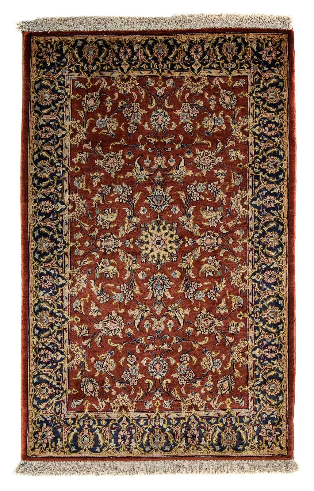 morgenland Orientteppich »Perser - Ghom - 85 x 56 cm - rost«, rechteckig, W günstig online kaufen