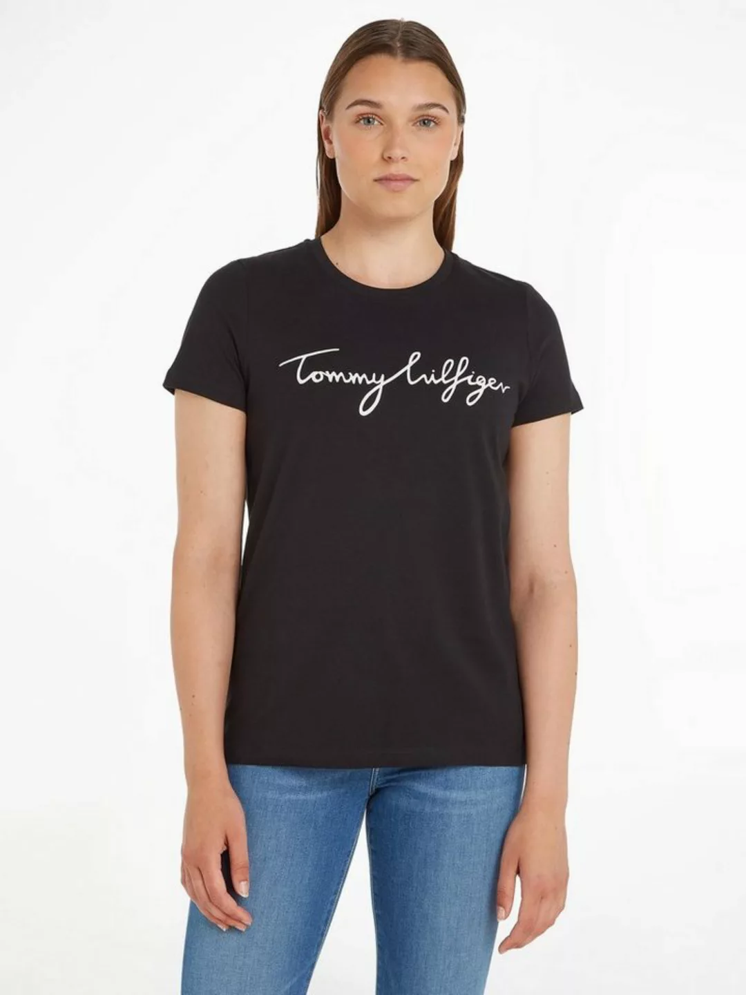 Tommy Hilfiger T-Shirt HERITAGE CREW NECK GRAPHIC TEE mit Tommy Hilfiger Sc günstig online kaufen