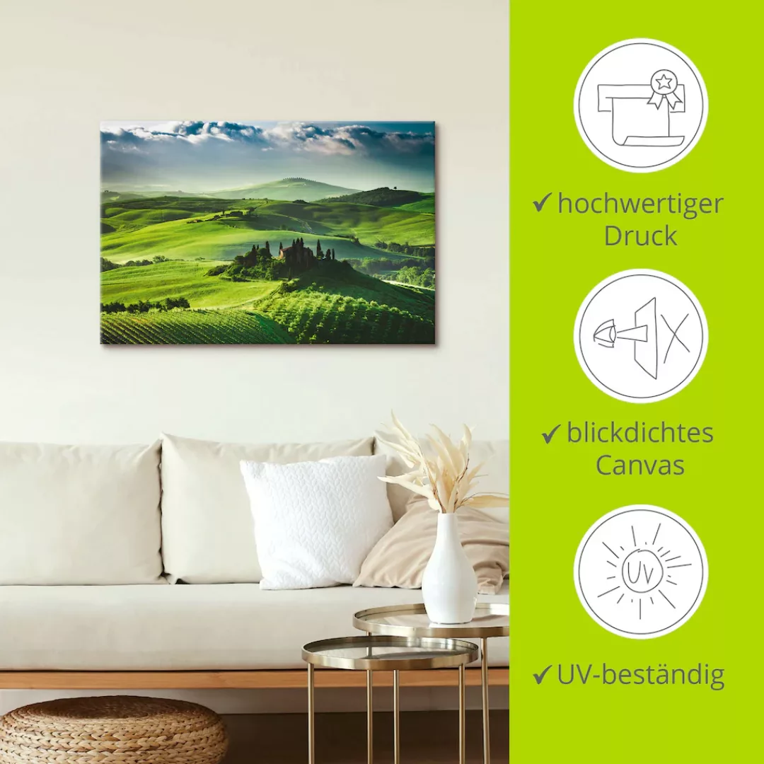 Artland Wandbild "Sonnenaufgang über einer Olivenfarm", Felder, (1 St.), al günstig online kaufen