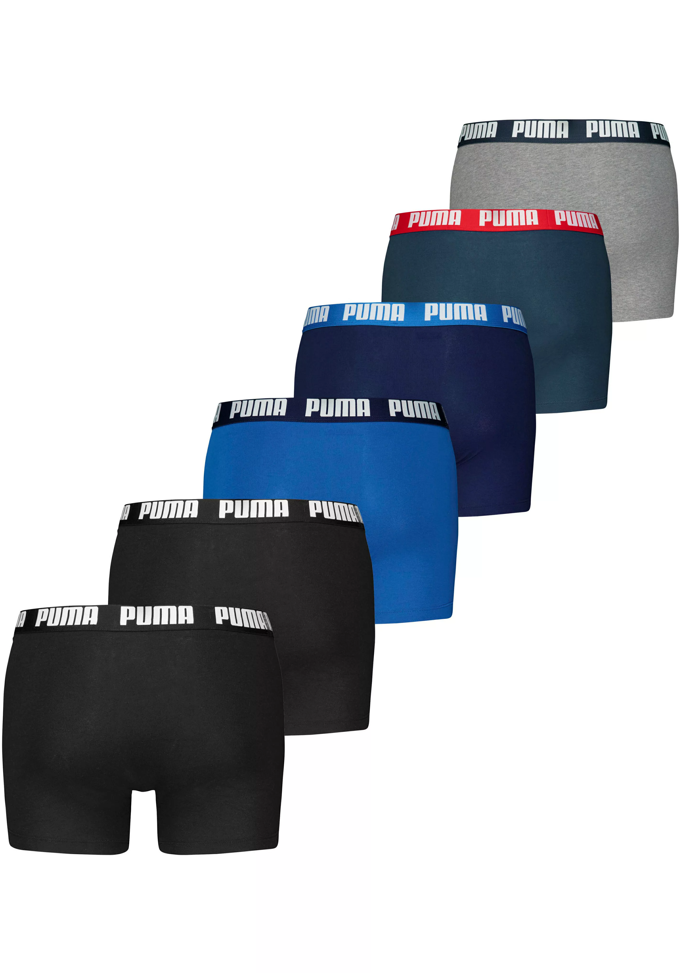 PUMA Boxershorts, (Packung, 6er-Pack), mit komfortablem Bund günstig online kaufen