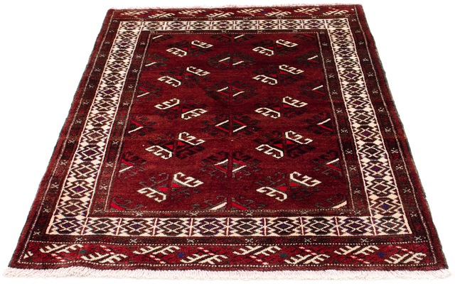 morgenland Orientteppich »Belutsch - 145 x 102 cm - dunkelrot«, rechteckig, günstig online kaufen