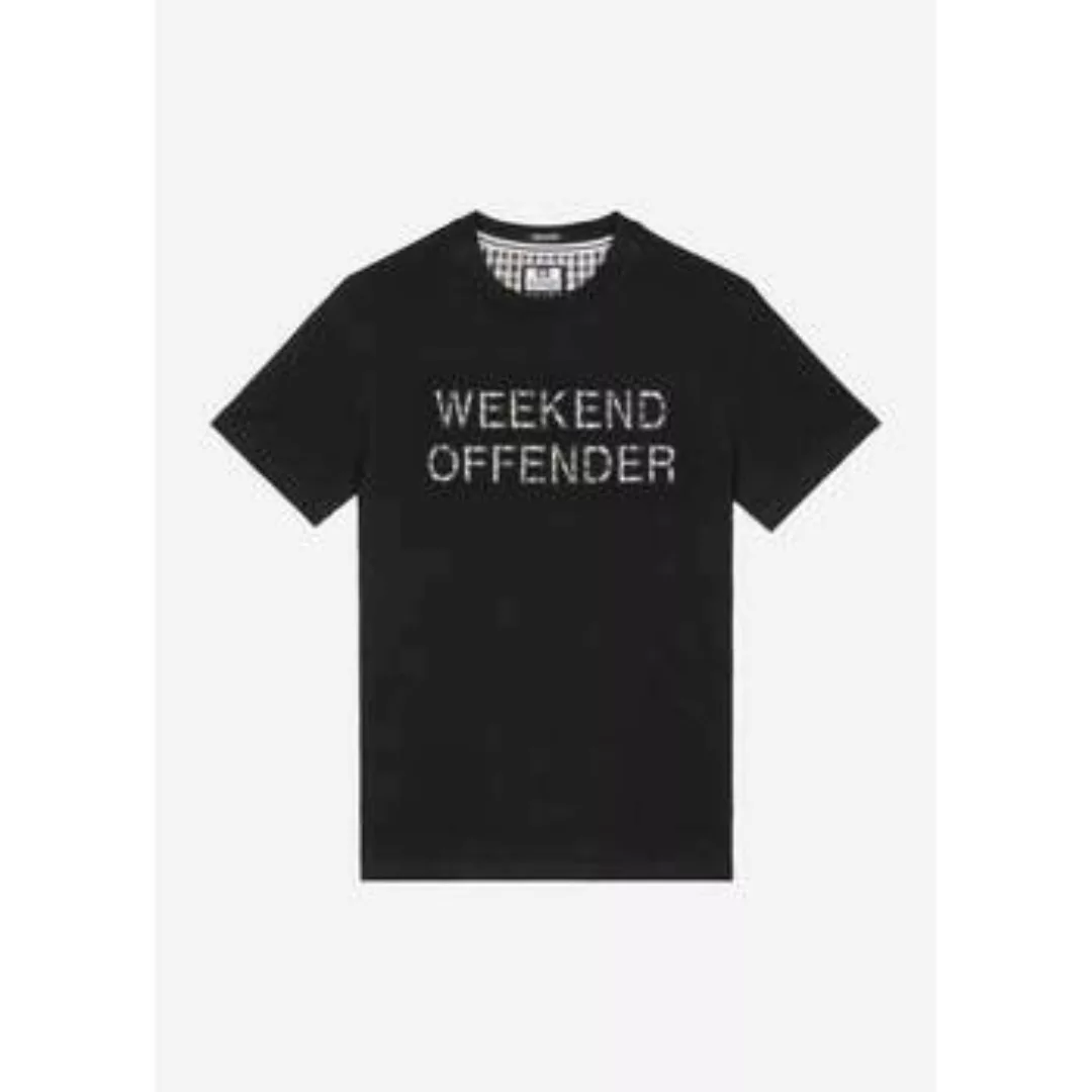 Weekend Offender  T-Shirts & Poloshirts Tornaco – schwarzes Mid-House-Karom günstig online kaufen