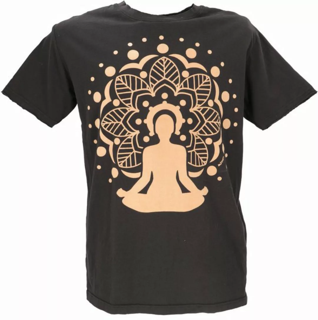 Guru-Shop T-Shirt Mirror Herren T-Shirt, Yoga Shirt - Meditation.. Goa Styl günstig online kaufen