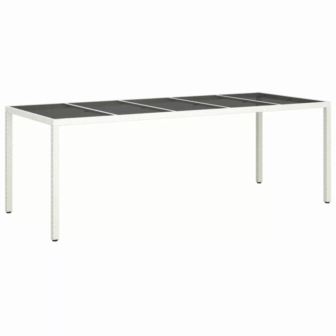 vidaXL Gartentisch Gartentisch Weiß 250x100x75 cm günstig online kaufen