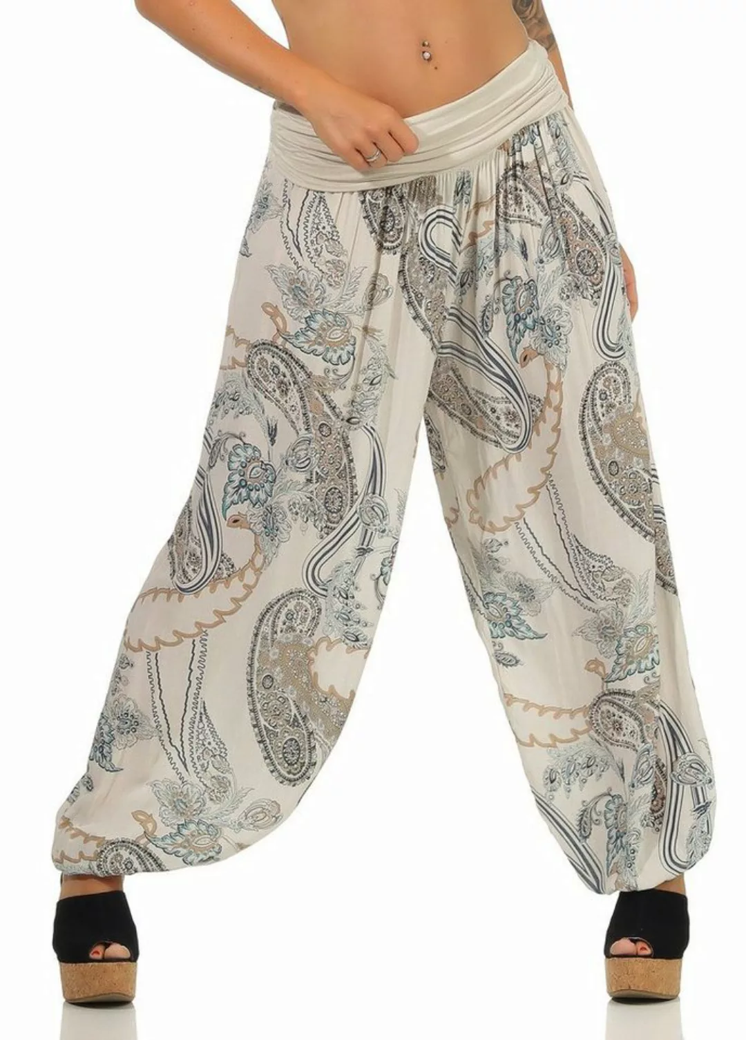 malito more than fashion Haremshose 7185 Pluderhose mit All-Over-Print günstig online kaufen