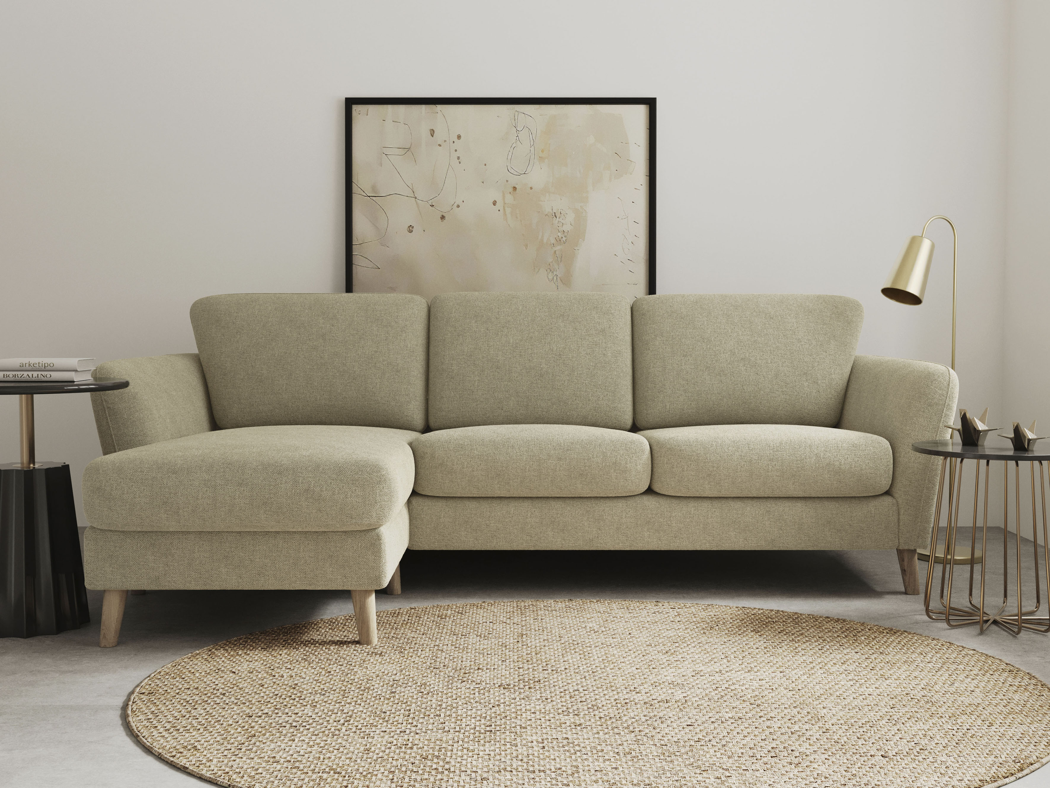 Home affaire Ecksofa "MARSEILLE (242/152cm),L-Form, Rec. rechts/links", Mas günstig online kaufen