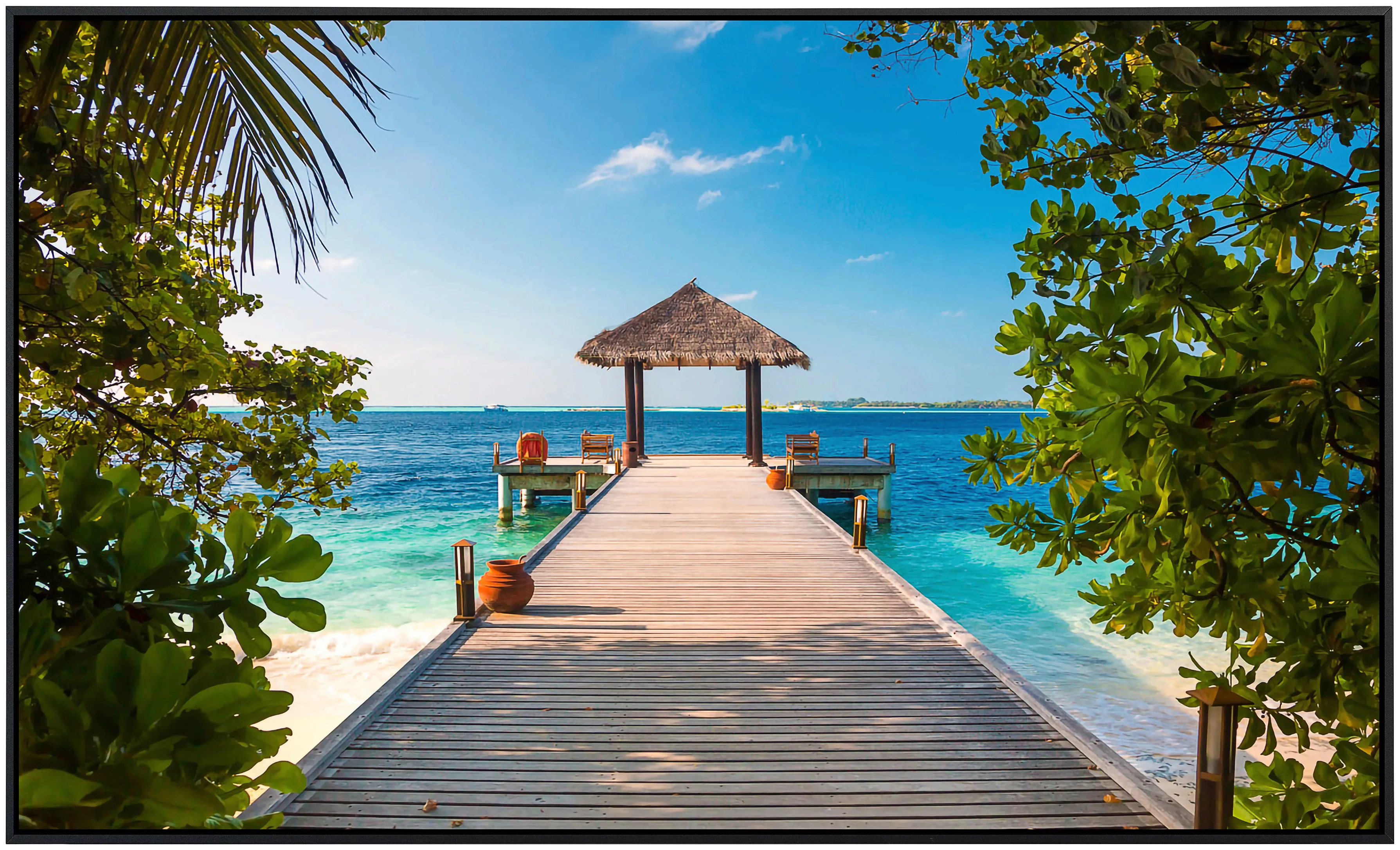 Papermoon Infrarotheizung »Malediven Anlegestelle« günstig online kaufen