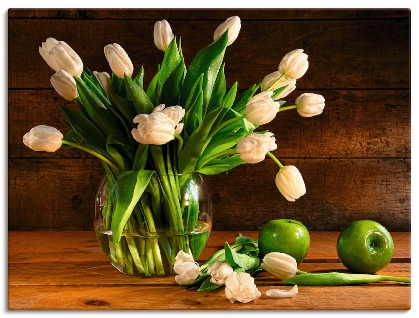 Artland Wandbild »Tulpen in Glasvase«, Blumen, (1 St.), als Alubild, Outdoo günstig online kaufen