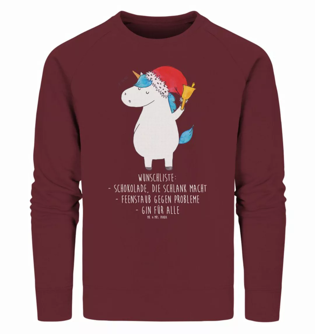 Mr. & Mrs. Panda Longpullover Größe XS Einhorn Weihnachtsmann - Burgundy - günstig online kaufen