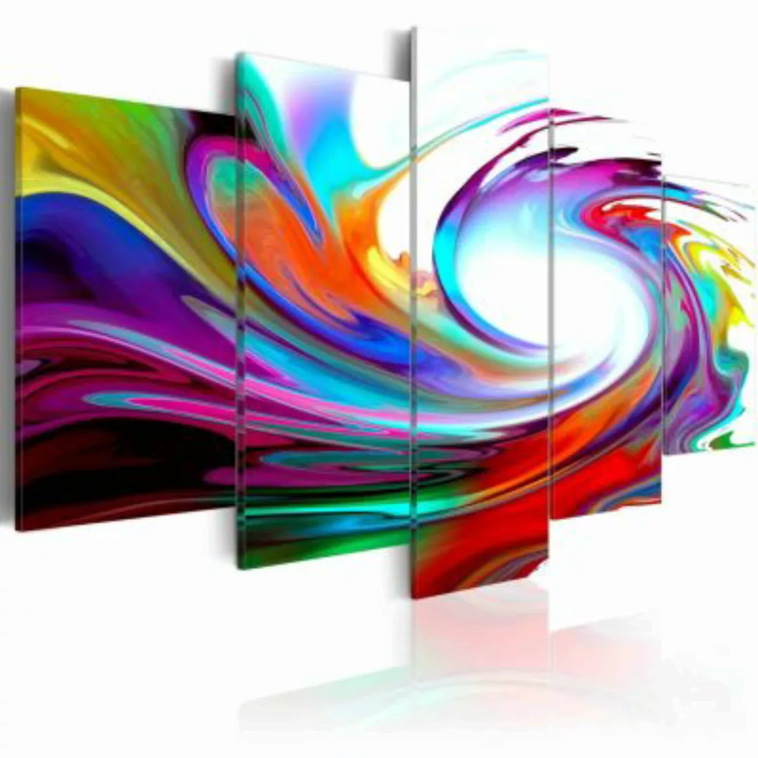 artgeist Wandbild Rainbow - swirl weiß Gr. 200 x 100 günstig online kaufen