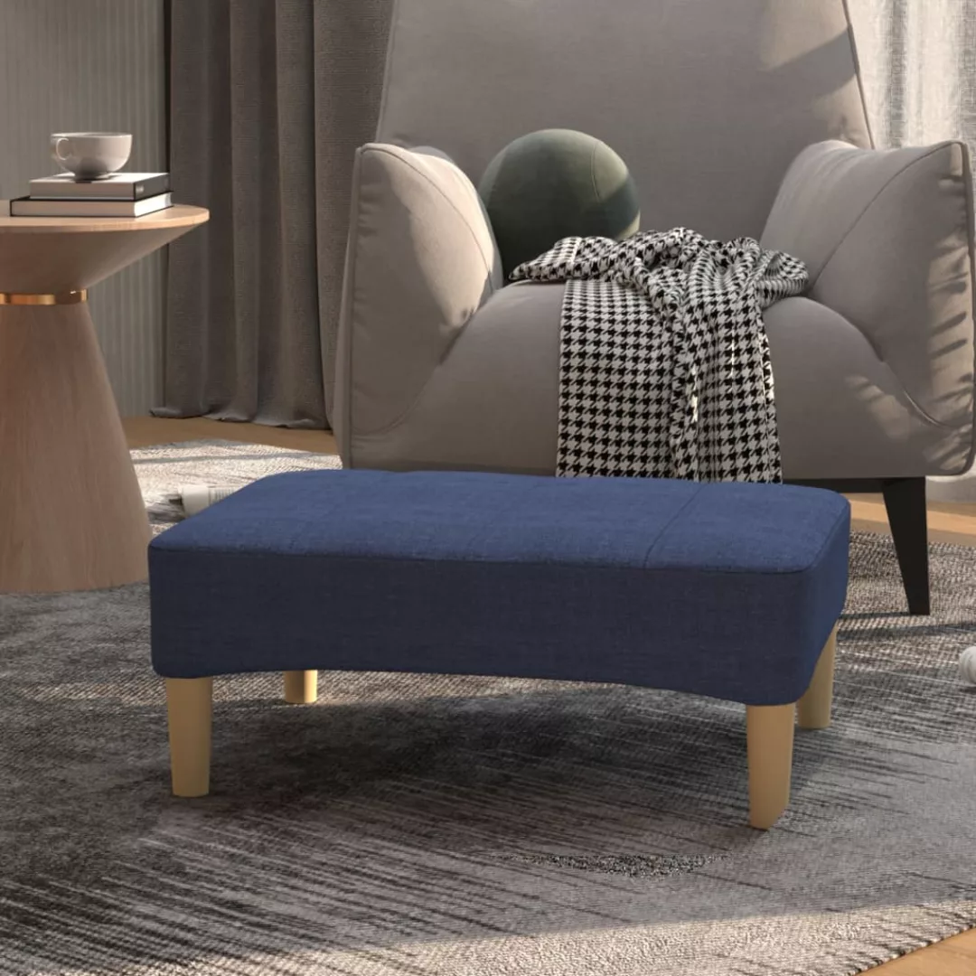 Fußhocker Blau 78x56x32 Cm Stoff günstig online kaufen