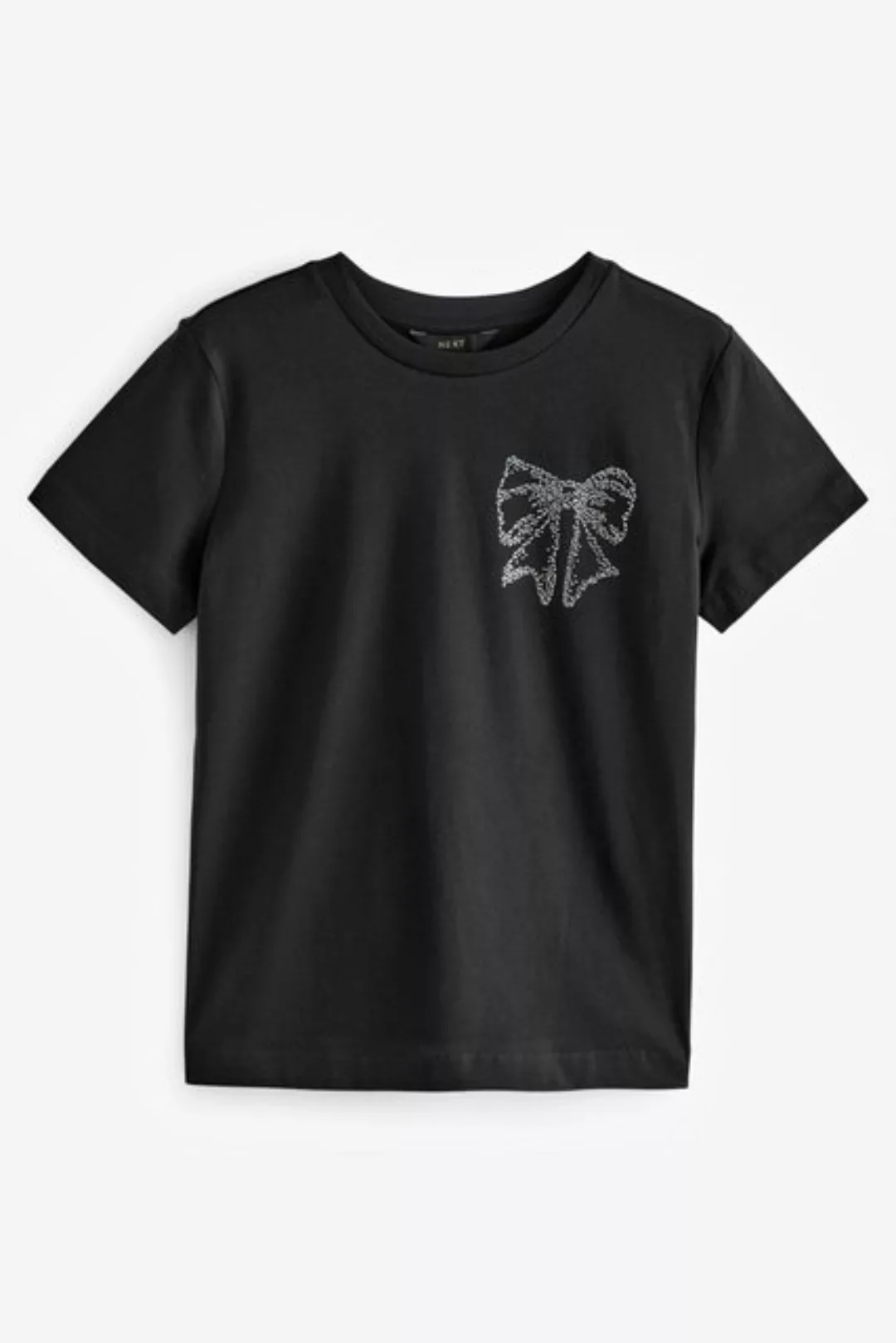 Next T-Shirt Verziertes T-Shirt, Schleife (1-tlg) günstig online kaufen